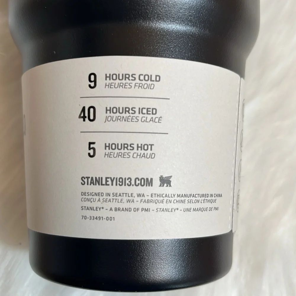 NWT Stanley Tumbler Quencher H2.0 Black 30oz Travel Cup - Picture 4 of 8